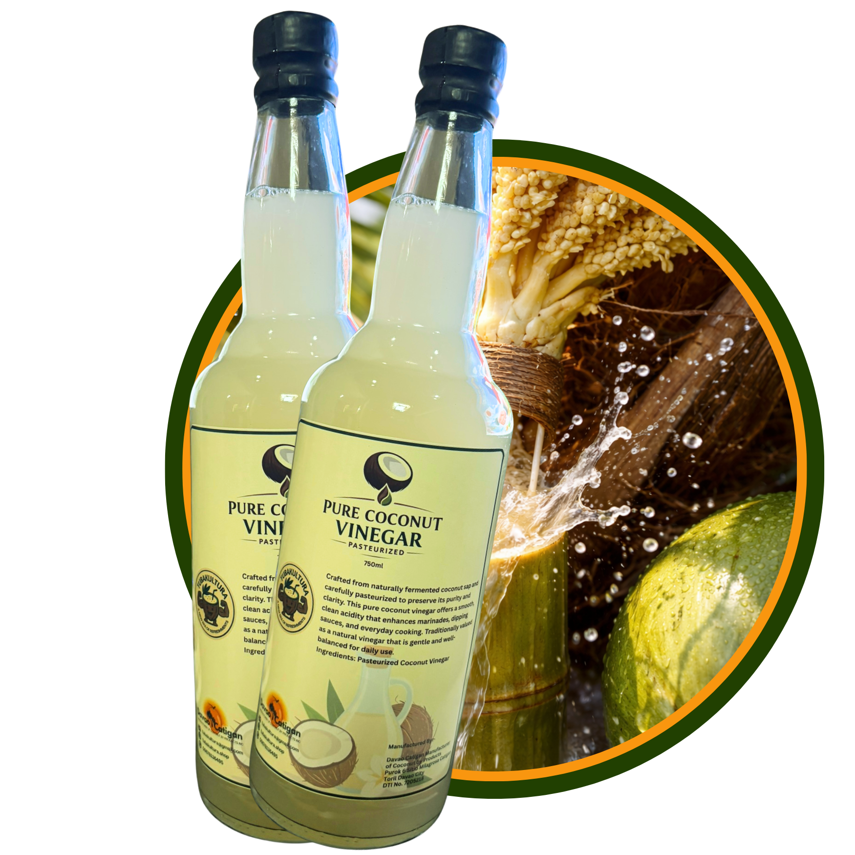 Pasteurized Coconut Vinegar 750ml