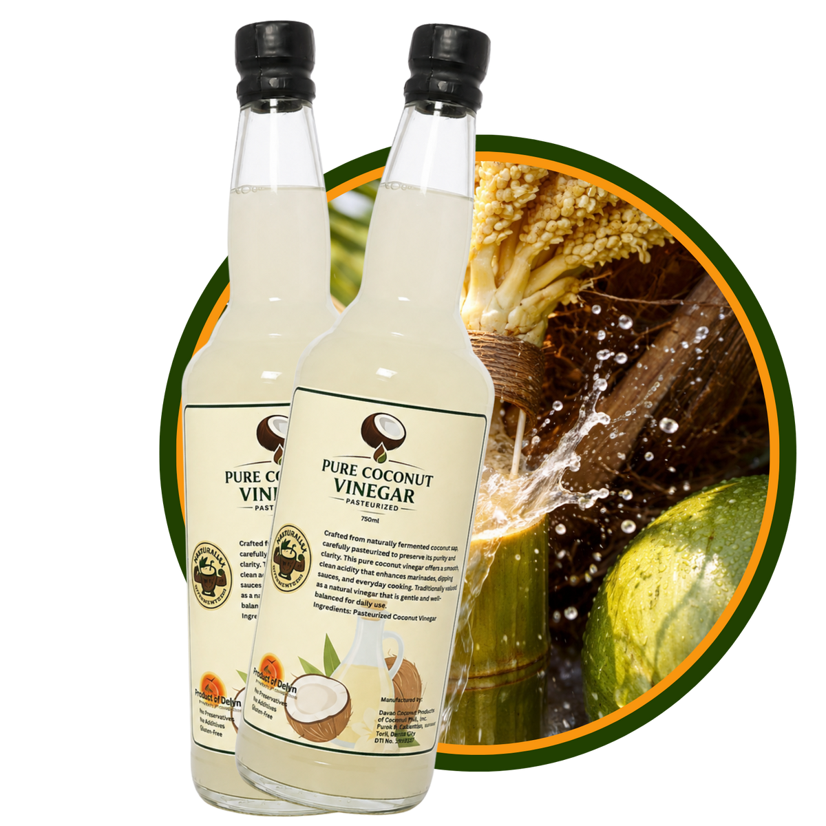 Pasteurized Coconut Vinegar 750ml